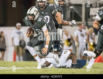 August 31, 2017 - Orlando, FL, U.S: FIU Panthers quarterback Alex McGough  (12) during half NCAA football game between FIU Golden Panthers and the UCF  Knights at Spectrum Stadium in Orlando, Fl.