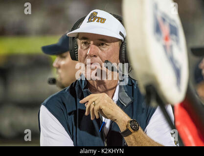 August 31, 2017 - Orlando, FL, U.S: FIU Panthers quarterback Alex McGough  (12) during half NCAA football game between FIU Golden Panthers and the UCF  Knights at Spectrum Stadium in Orlando, Fl.