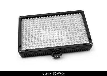 closeup of a LED panel on a white background Stock Photo