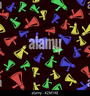 Colorful Speaker Texture on Black Background Stock Vector
