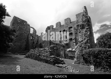 East Range at Oxwich Castle, fortified Tudor Manor House, Oxwich Bay on the Gower Peninsula, South Wales, UK Stock Photo