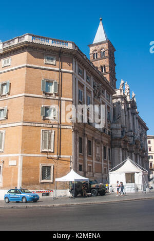 metal detector and security check before entry in the church Stock Photo