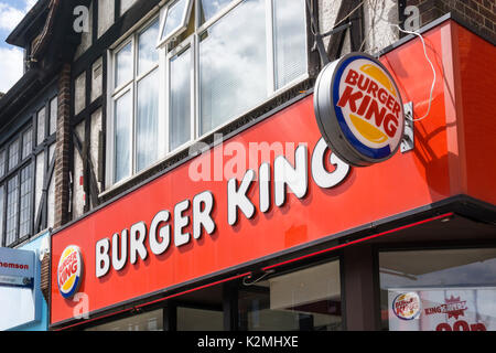 Burger king shop front sign building exterior facade signs signage ...