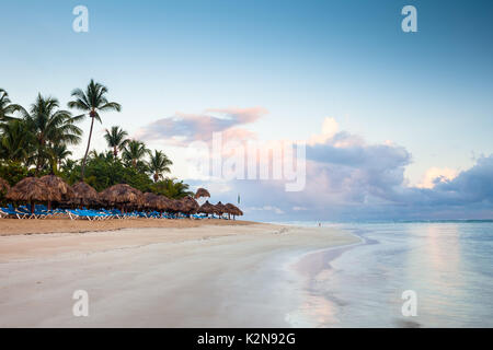 Tropical beach in Samaná, Dominican Republic Stock Photo