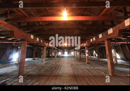 Warehouse in E B Eddy Paper mill complex in Ottawa, Canada, closed in 2006-07. Stock Photo