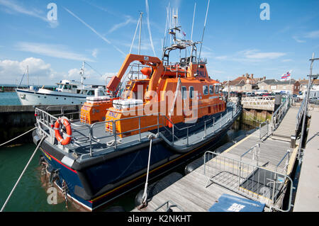 RNLI Lifeboat at Yarmouth, Isle of Wight, United Kingdom Stock Photo