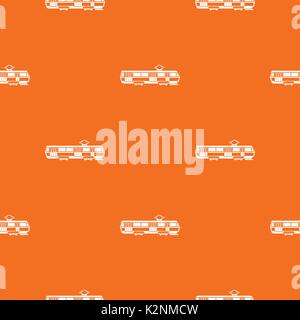 Tram pattern seamless Stock Vector