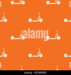 Kick scooter pattern seamless Stock Vector