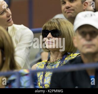 Anna Wintour in attendance for US Open Tennis Championships - TUE, Arthur Ashe Stadium, Flushing, NY August 29, 2017. Photo By: Lev Radin/Everett Collection Stock Photo