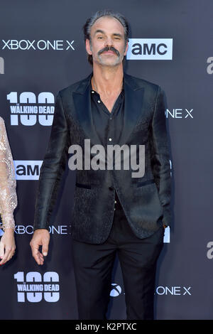 Los Angeles, USA. 22nd Oct, 2017. Steven Ogg attends AMC's 'The Walking Dead' Season 8 Premiere and the 100th Episode celebration at Greek Theatre on October 22, 2017 in Los Angeles, California. Credit: Geisler-Fotopress/Alamy Live News Stock Photo