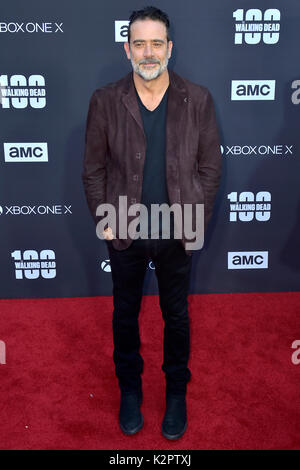 Los Angeles, USA. 22nd Oct, 2017. Jeffrey Dean Morgan attends AMC's 'The Walking Dead' Season 8 Premiere and the 100th Episode celebration at Greek Theatre on October 22, 2017 in Los Angeles, California. Credit: Geisler-Fotopress/Alamy Live News Stock Photo