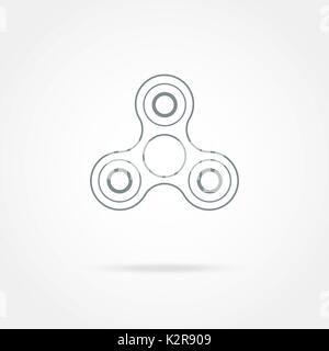 Spinner, toy for stress removal, flat design  Stock Vector
