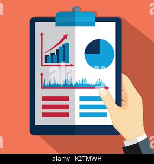 Financial report, consulting, project management and development, concepts for business analysis-Flat design illustration Stock Vector