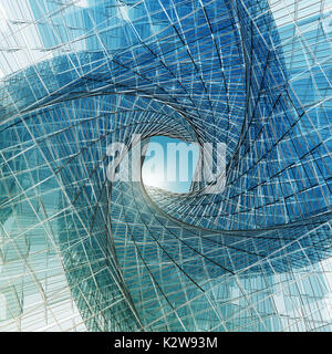 Abstract tunnel 3d Stock Photo