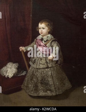 Diego Velázquez (1599-1660), Portrait of Prince Baltasar Carlos (17 October 1629 – 9 October 1646) in Silver, Spain, 1633. Stock Photo