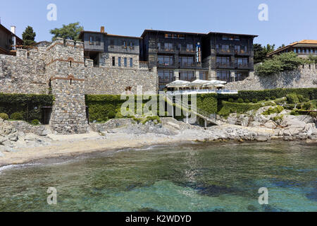 A reconstructed gate part of Sozopol ancient fortifications, Bulgaria Stock Photo