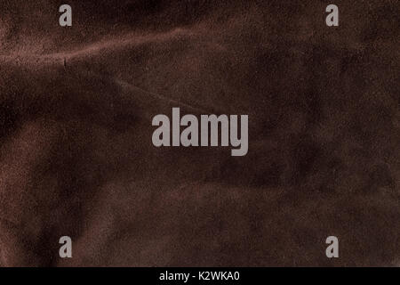 Italian vintage soft brown chamois leather texture background Stock Photo