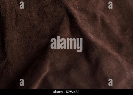 Soft Italian brown chamois texture, fabric, textile. Stock Photo