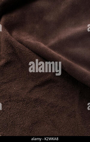 Luxury soft brown Italian chamois texture background. Stock Photo
