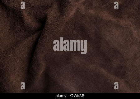 Italian weathered Soft brown chamois texture background. Stock Photo
