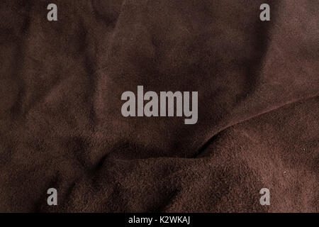 Natural Italian soft brown chamois texture background Stock Photo