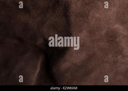 Italian soft brown chamois fabric background for fashion designers. Stock Photo