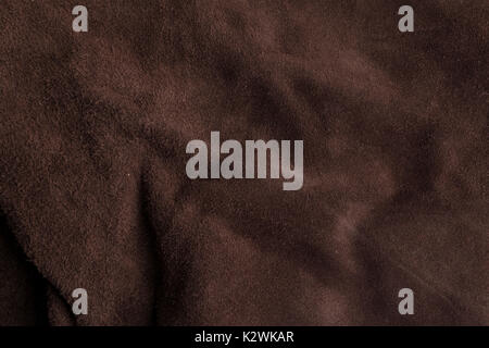 old Italian brown chamois texture, material background. Stock Photo