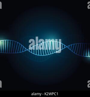 DNA Abstract background with copy space for text , futuristic creative design , vector illustration Stock Vector