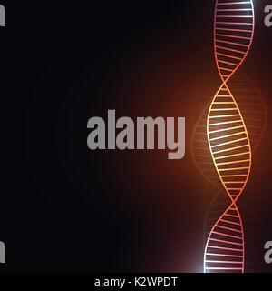 DNA Abstract background with copy space for text , futuristic creative design , vector illustration Stock Vector