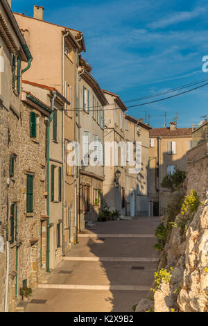 Provence, France style buildings in Antibes, France Stock Photo