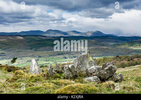 View of Coniston Fells from Rusland Heights, Yewbarrow, Lake District, England Stock Photo