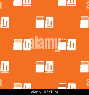 Both sides of SD memory card pattern seamless Stock Vector