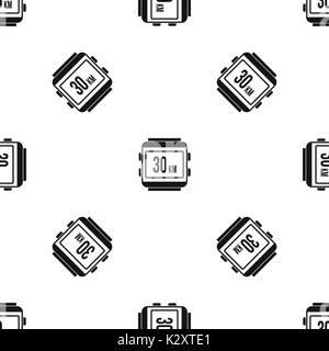 Speedometer bike pattern seamless black Stock Vector