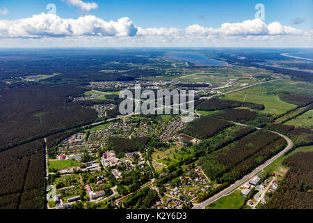 Photo taken while flying from Latvia to England Stock Photo