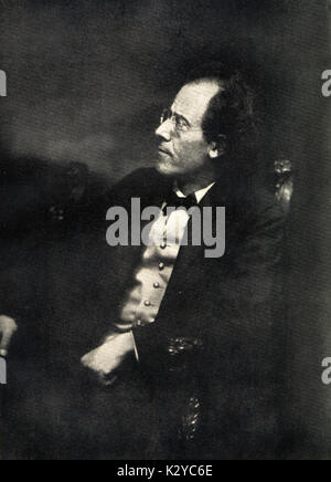 MAHLER,Gustav   last photograph - portrait Austrian composer, 1860-1911. Stock Photo
