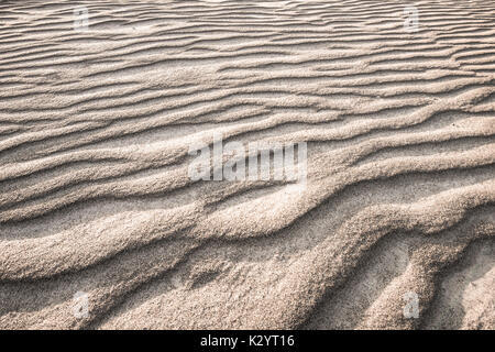 ripples of sand, textured background Stock Photo