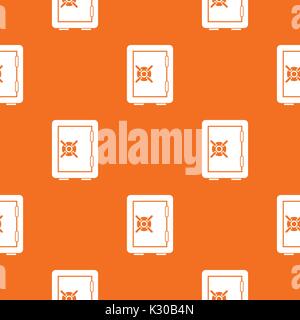 Safety deposit box pattern seamless Stock Vector