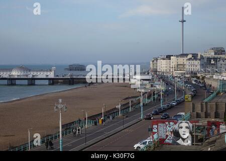 Brighton coastline Stock Photo
