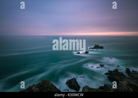 Sea views from Pleinmont in the Bailiwick of Guernsey, Channel Islands, United Kingdom Stock Photo