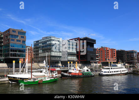 Hafencity, Hamburg harbor, Germany, Europe Stock Photo