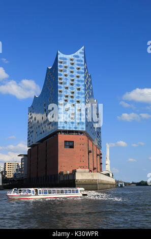 Elbphilharmonie, Elbe philharmonic concert hall, Hamburg harbour, Germany, Europe Stock Photo