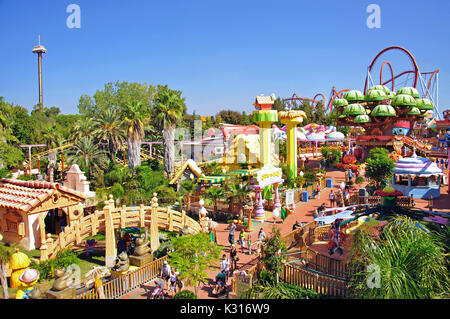 SesamoAventura, PortAventura Theme Park, Salou, Costa Daurada, Province of Tarragona, Catalonia, Spain Stock Photo