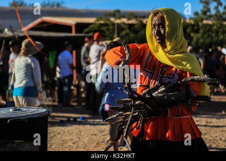 The Comcac or Seris, is an indigenous people in Sonora Mexico. Its territory includes a large desert and the Tiburon Islands the Gulf of California. Stock Photo