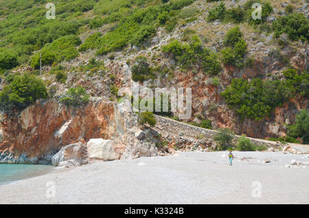 Gjipe beach, Albania Stock Photo