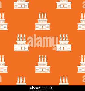 Large oil refinery pattern seamless Stock Vector