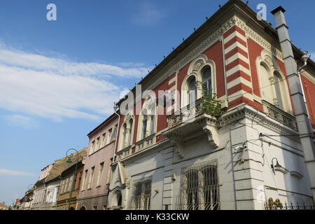 Brasov, administrative center of Brasov country, has lots old Gothic houses, well-kept, popular tourist destination. Stock Photo