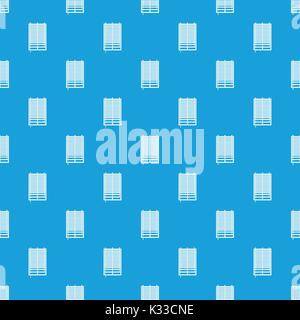 Window with wooden jalousie pattern seamless blue Stock Vector