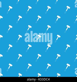Sledgehammer pattern seamless blue Stock Vector