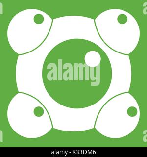 Chemical and physical molecules icon green Stock Vector Image & Art - Alamy
