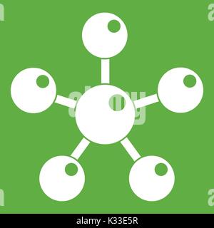 Chemical and physical molecules icon green Stock Vector Image & Art - Alamy